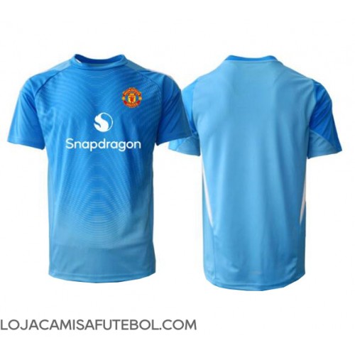 Camisa de Futebol Manchester United Goleiro Equipamento Principal 2025-26 Manga Curta